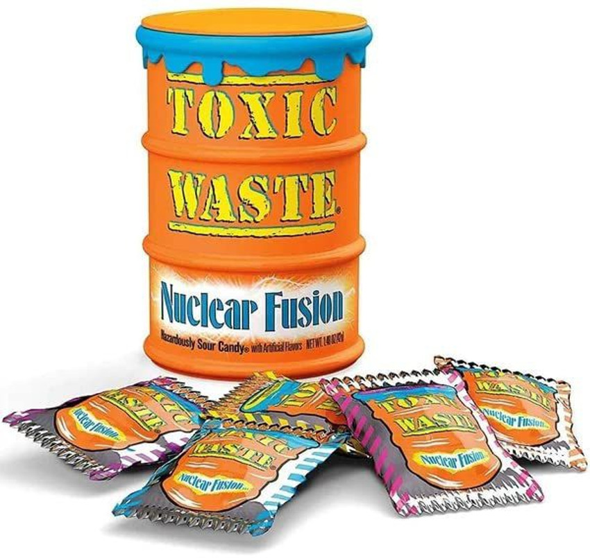 TOXIC WASTE | 3-Pack Toxic Waste Original Yellow Drums of Assorted Sour  Candy - 5 Flavors: Apple, Watermelon, Lemon, Blue Raspberry, and Black  Cherry