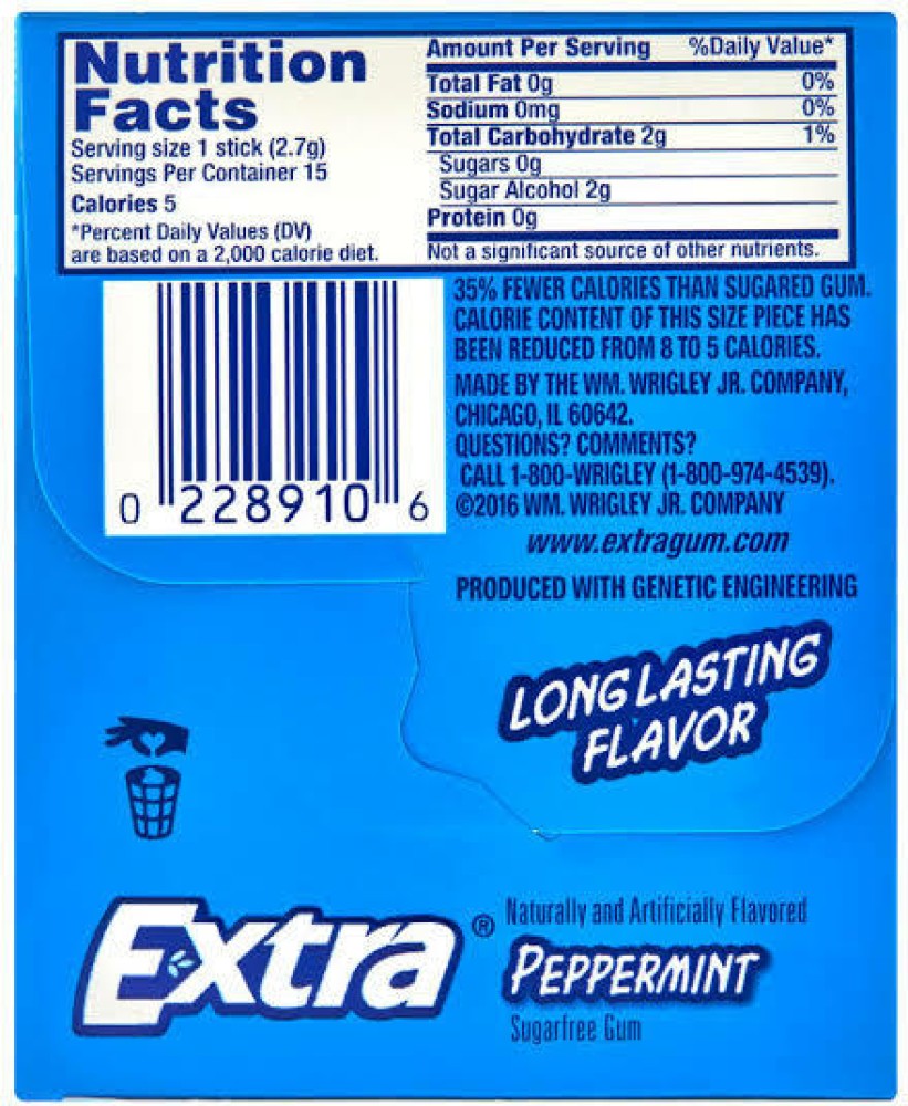 5 Gum, Sugarfree, Peppermint Cobalt - 6 - 35 stick packages [210 sticks total]