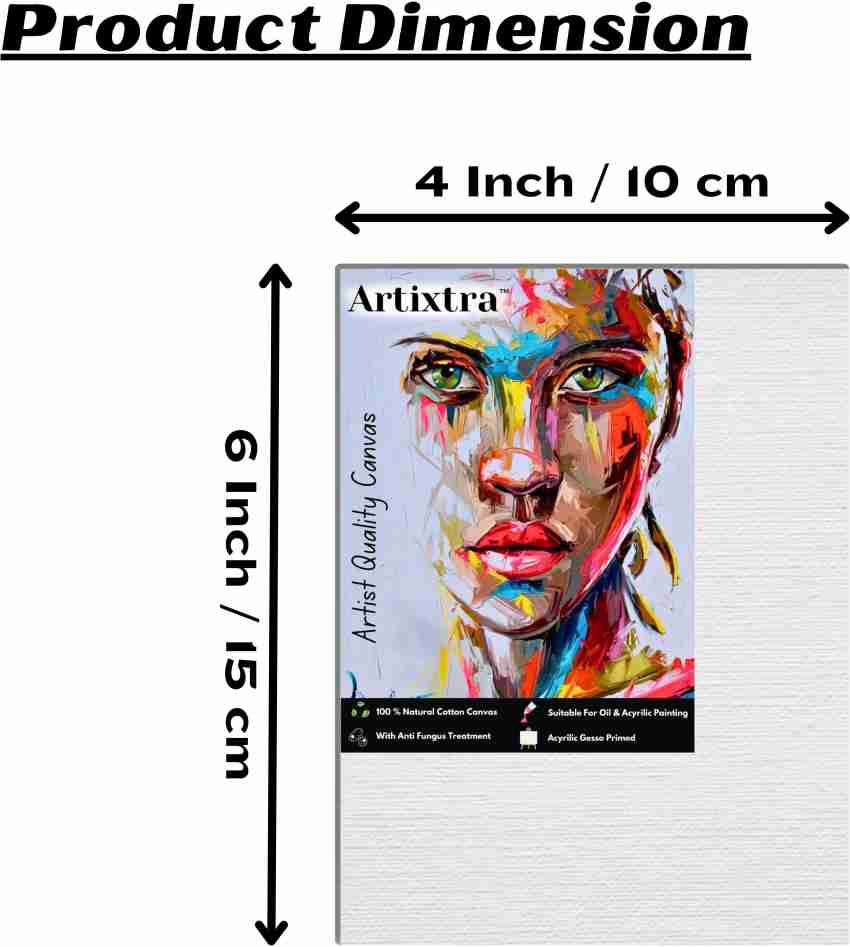 Artixtra CANVAS BOARD 18 X 24 Cotton Medium Grain