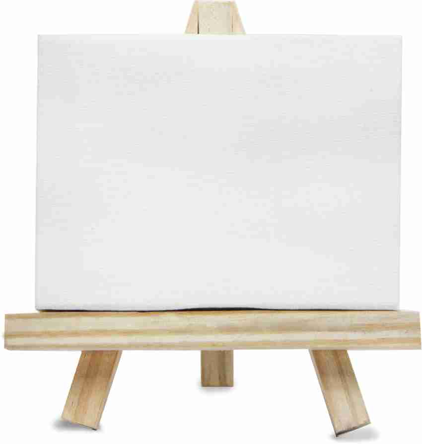 1 Set Mini Blank Canvas with Quality Easel for Painting Acrylic
