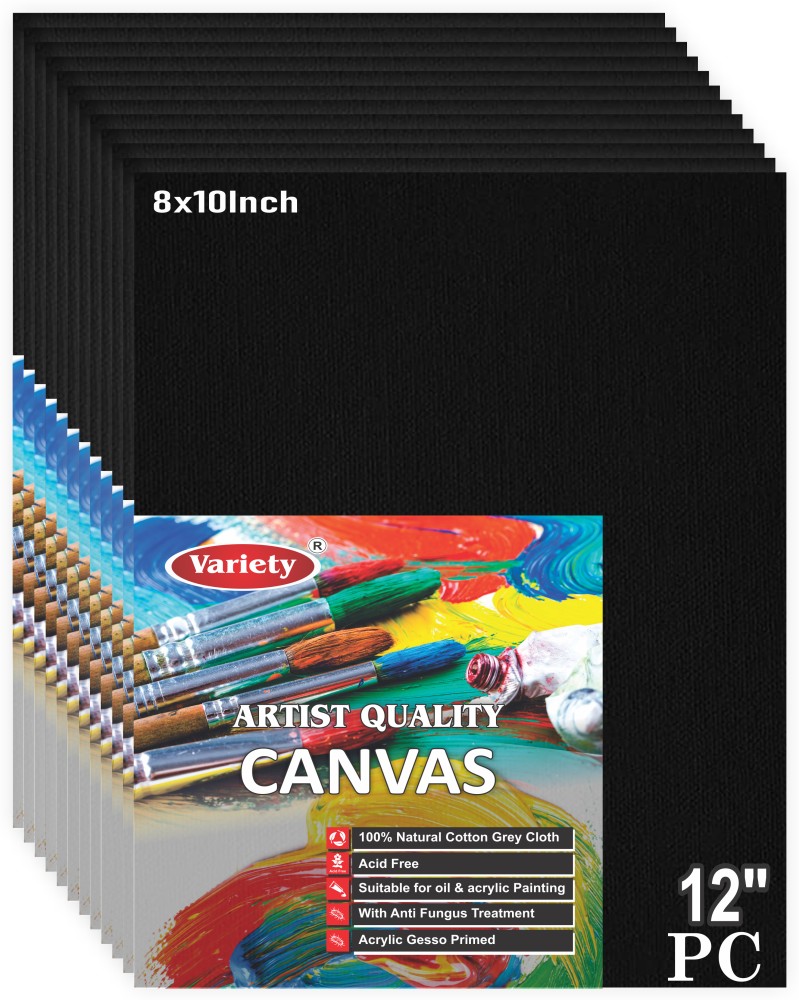 Flipkart Variety Canvas VARIETY CANVAS 8X10 INCH PACK OF 12