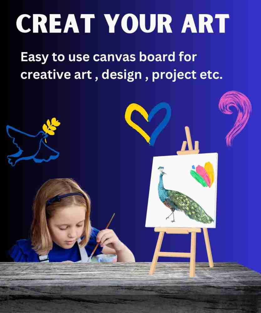 Artixtra CANVAS BOARD 18 X 24 Cotton Medium Grain