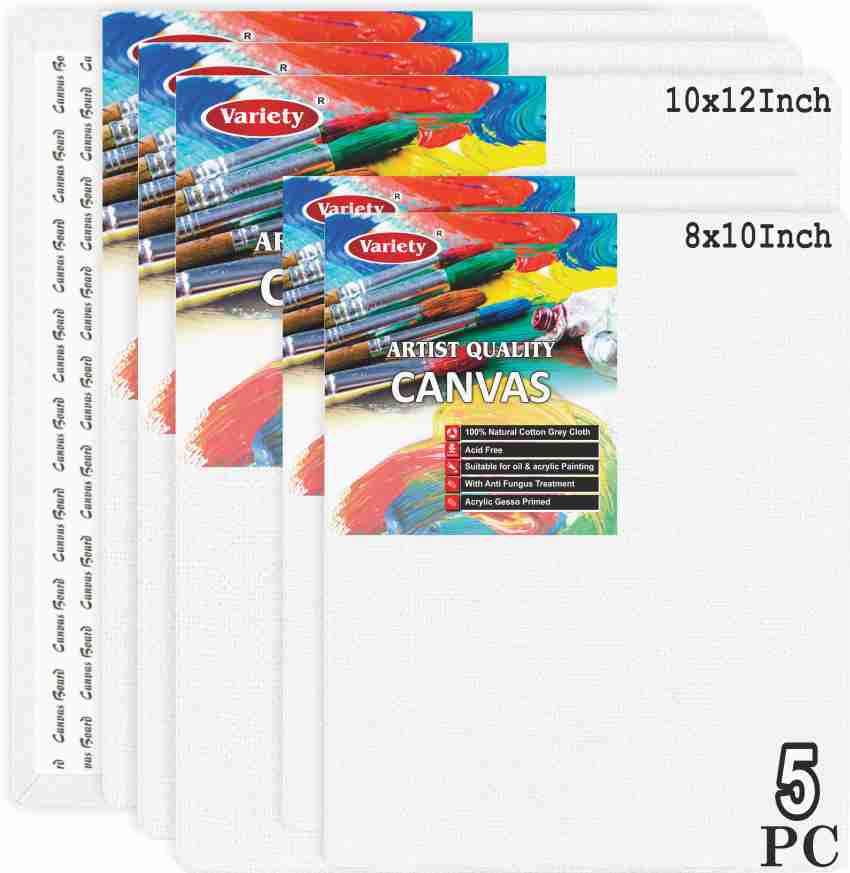 Canvas Panel 40 Pack - 8X10 Inch Artist Canvas Board for Painting 8X10