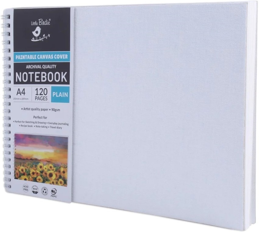 CHROME Canvas Pad A5 Size Cotton Acid Free Canvas Pad (Set  of 10) 