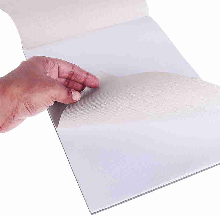FRKB 10oz Cotton Canvas Painting Pad Set 9 x 12 Inch 10  Sheets Cotton Medium Grain Canvas Pad (Set of 1) 