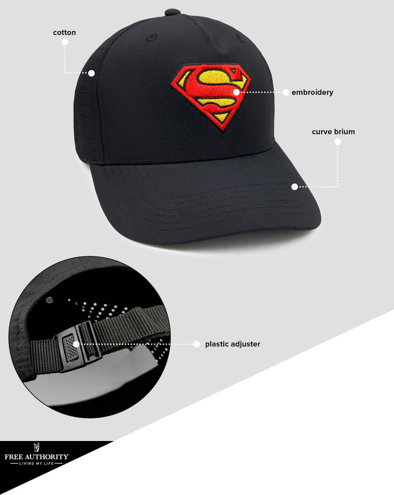 Superman By Free Authority Superman Printed Sports Regular Cap Cap