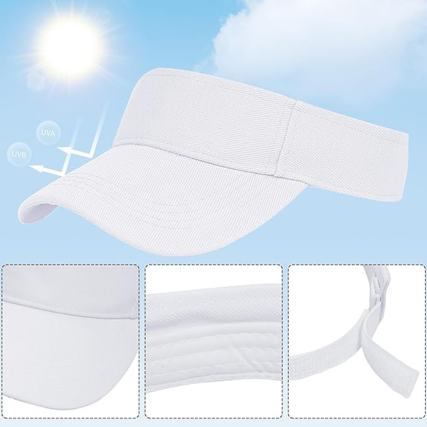 Zonkar Unisex white Cotton Adjustable Sports Sun Visor Cap Cap Buy Zonkar Unisex white Cotton Adjustable Sports Sun Visor Cap Cap Online at Best Prices in India Flipkart