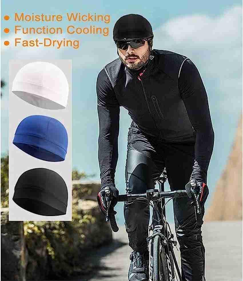 Buy PlutoProm 2 Pack Cooling Skull Cap Helmet Liner Sweat Wicking Cycling  Running Hat for Unisex (Black White) Online at Best Prices in India -  JioMart.