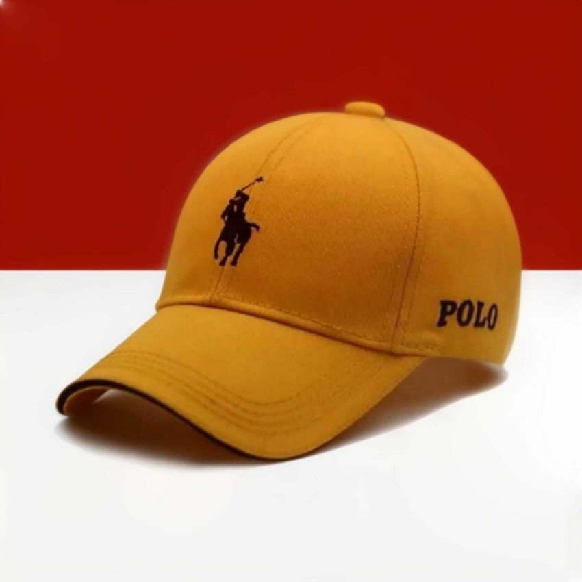 Orange cheap polo cap