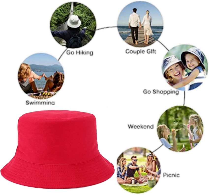 Jamont Unisex Bucket Hat Beach Sun Hat Fishing Hat Reversible  Double-Side-Wear Price in India - Buy Jamont Unisex Bucket Hat Beach Sun Hat  Fishing Hat Reversible Double-Side-Wear online at