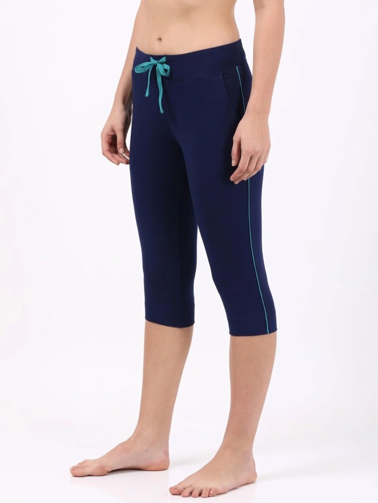 JOCKEY 1390 Women Blue Capri - Buy JOCKEY 1390 Women Blue Capri Online at  Best Prices in India