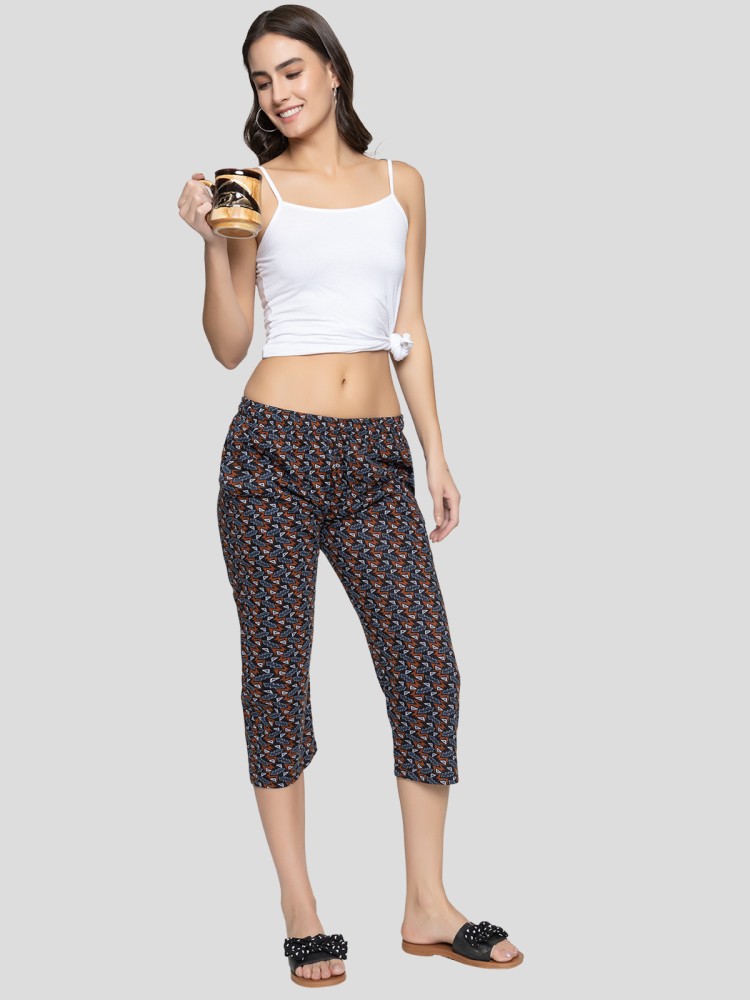 Zeffit Women Brown Capri - Buy Zeffit Women Brown Capri Online at