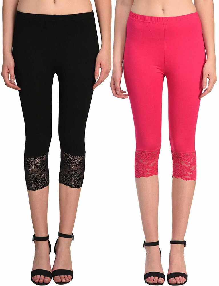 Lace capri leggings best sale