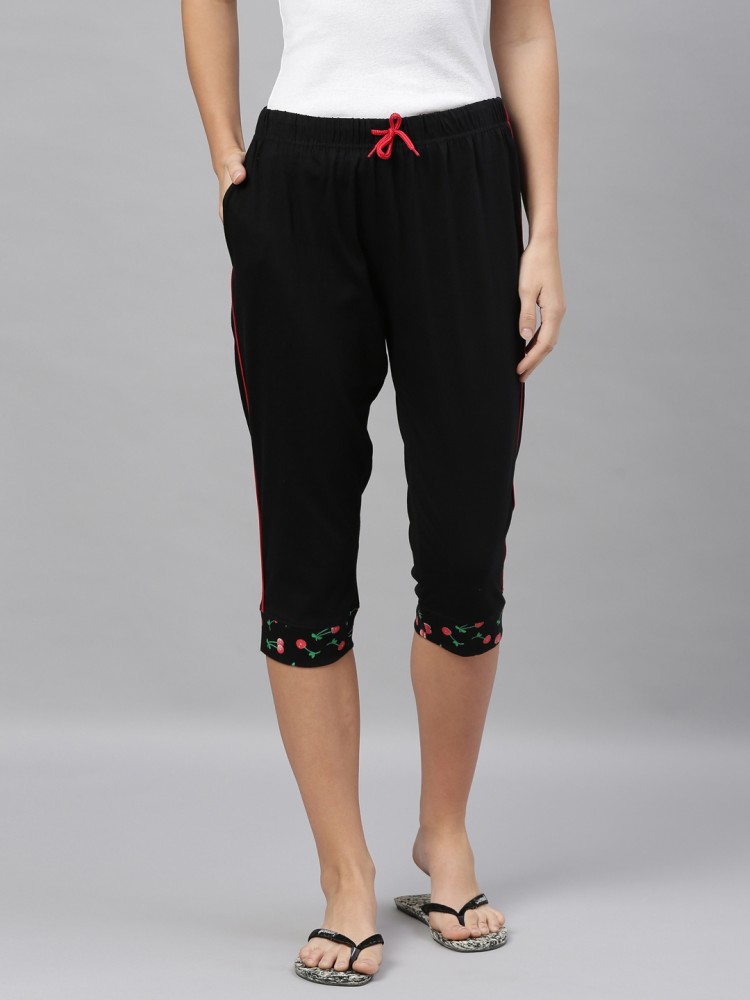 Kryptic Capris Women Reversible Black Capri - Buy Kryptic Capris Women  Reversible Black Capri Online at Best Prices in India