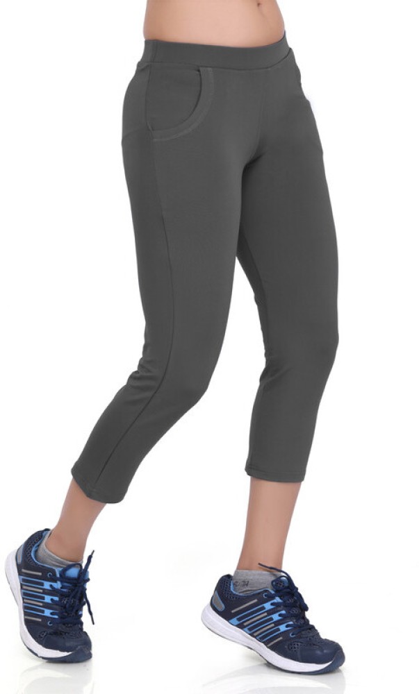 Laasa Sports  Regular Fit Capris With Pockets for Women