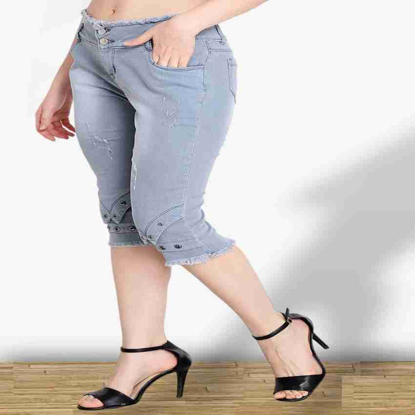 Perfect Outlet Women Denim Capri - Buy Perfect Outlet Women Denim Capri  Online at Best Prices in India