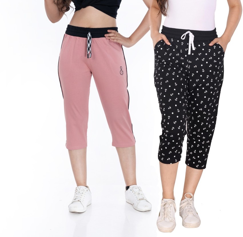 StyleAone Capri Pant Women Black, White Capri - Buy StyleAone Capri Pant  Women Black, White Capri Online at Best Prices in India