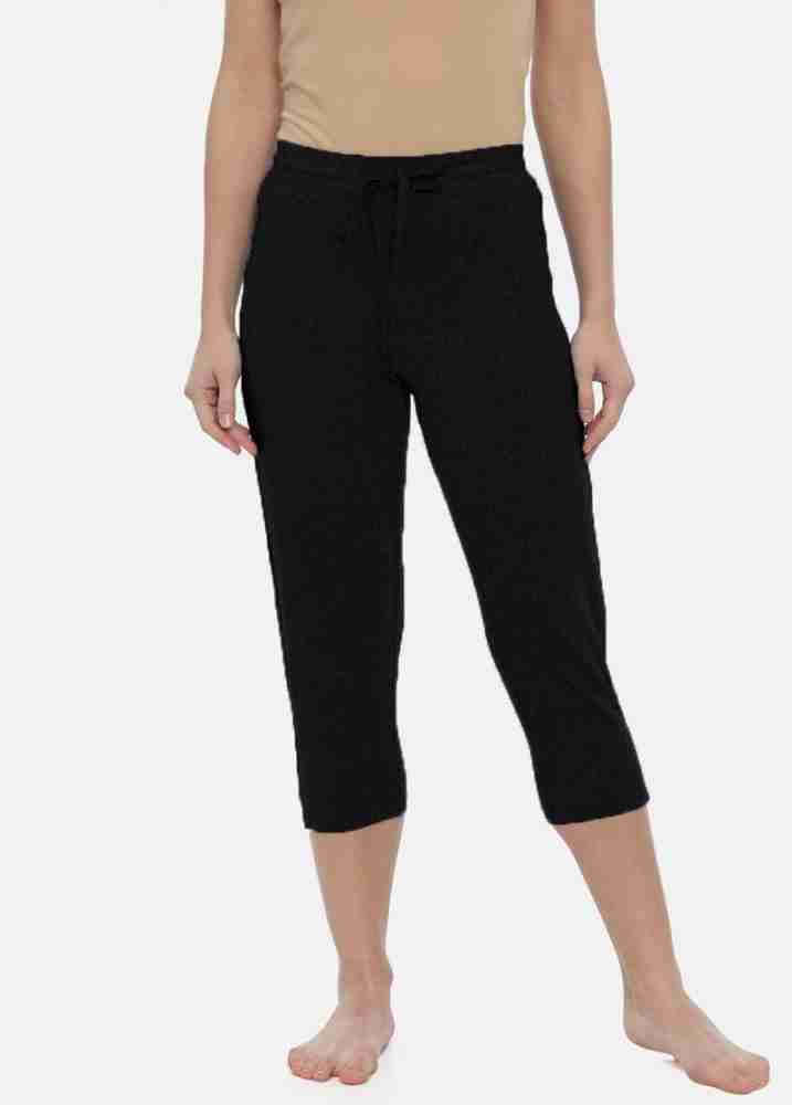 NEVA Women Cotton Capri Pants- Black – Neva Clothing India