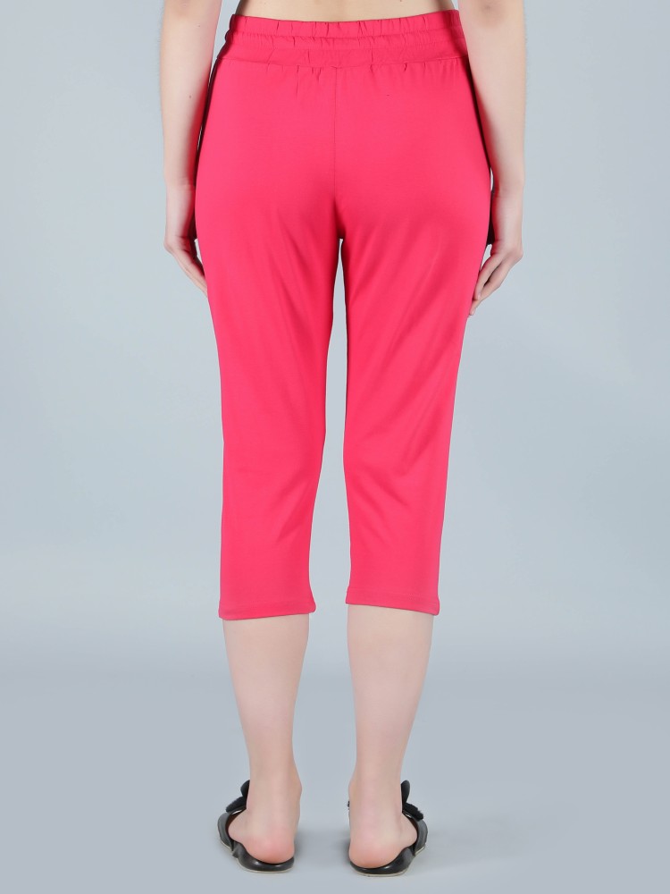 Blume Birdz Women Pink Capri - Buy Blume Birdz Women Pink Capri Online at  Best Prices in India