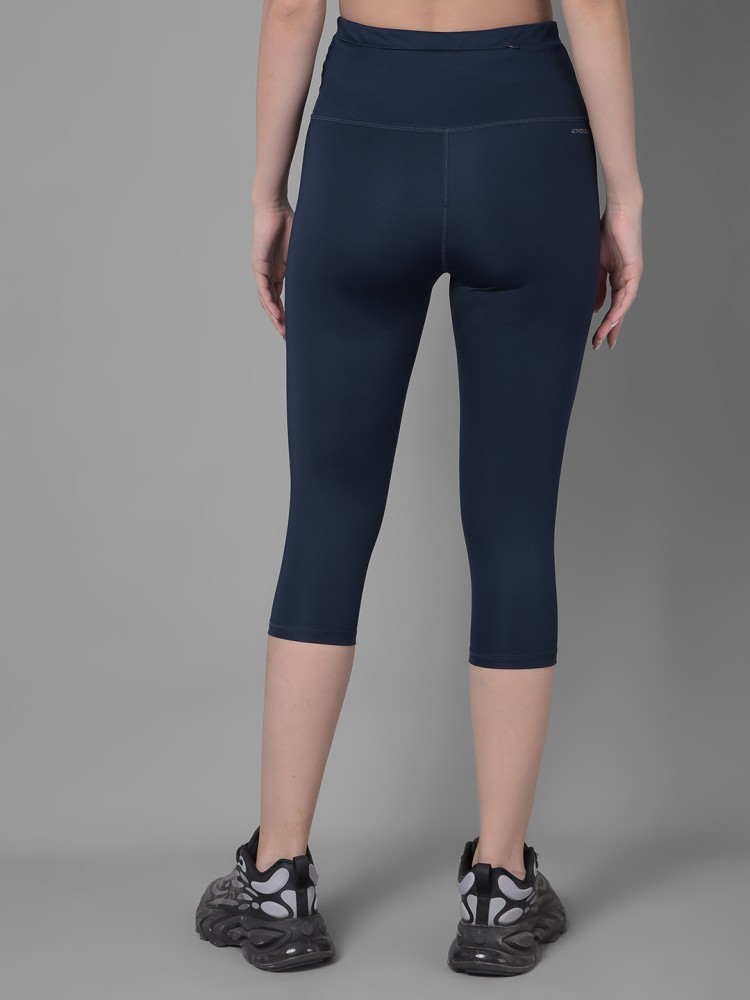 Dollar Women's Microfiber Anti Bacterial Elastane Stretch Sports Women Dark  Blue Capri - Buy Dollar Women's Microfiber Anti Bacterial Elastane Stretch  Sports Women Dark Blue Capri Online at Best Prices in India