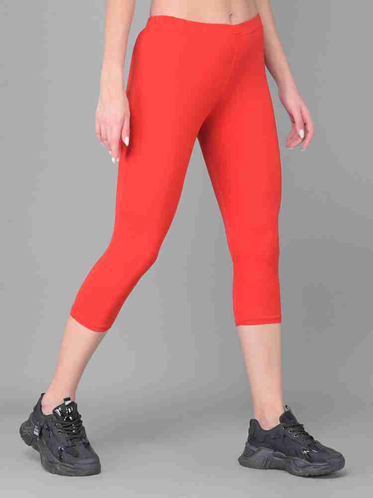Comfort Lady Regular fit capri for women and girls Women Red White Capri Buy Comfort Lady Regular fit capri for women and girls Women Red White Capri Online at Best Prices