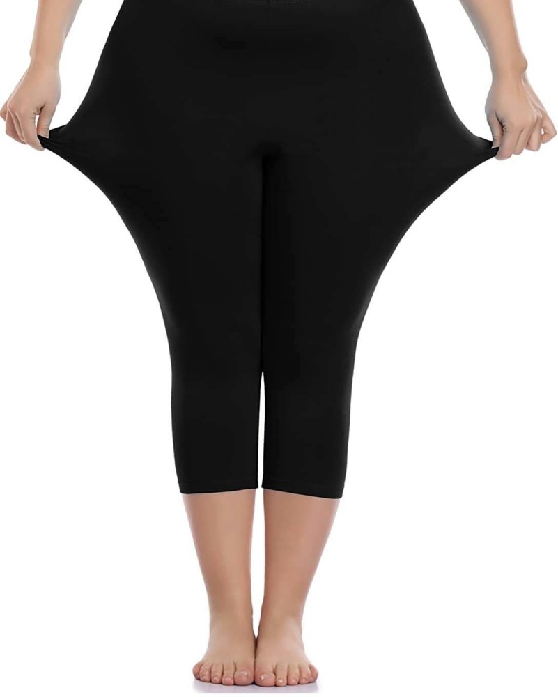 Buy Compression Capri Pants For Women  3 4 Length Leggings Black XL   30532 at Amazonin