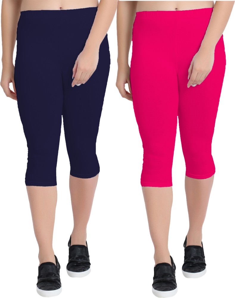 SELENAS Women Dark Blue, Pink Capri - Buy SELENAS Women Dark Blue, Pink  Capri Online at Best Prices in India