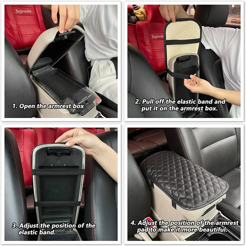 Car Armrest Cushion Cover Center Console Box Pad Mat Protector