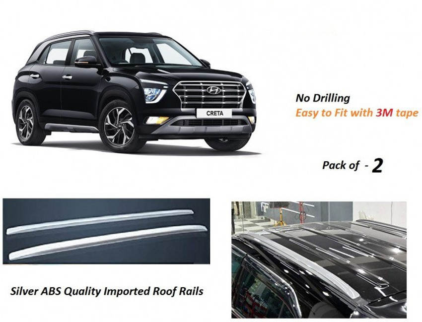 Creta car roof rail store price
