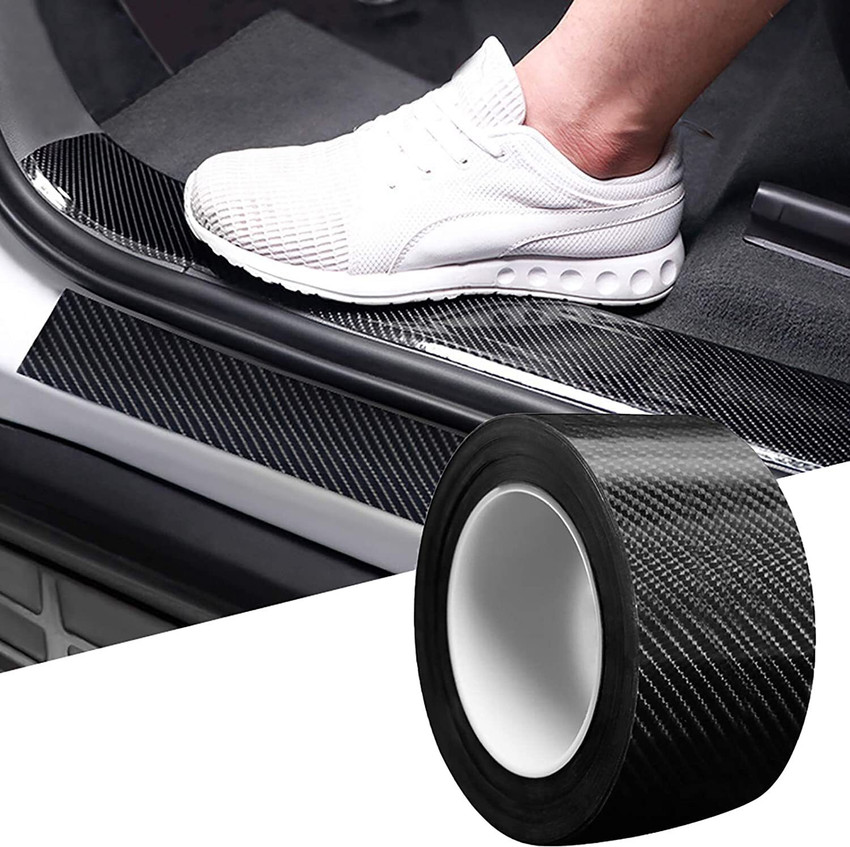 ACECART Carbon Fiber Wrap Film Individualized Car Door Sill