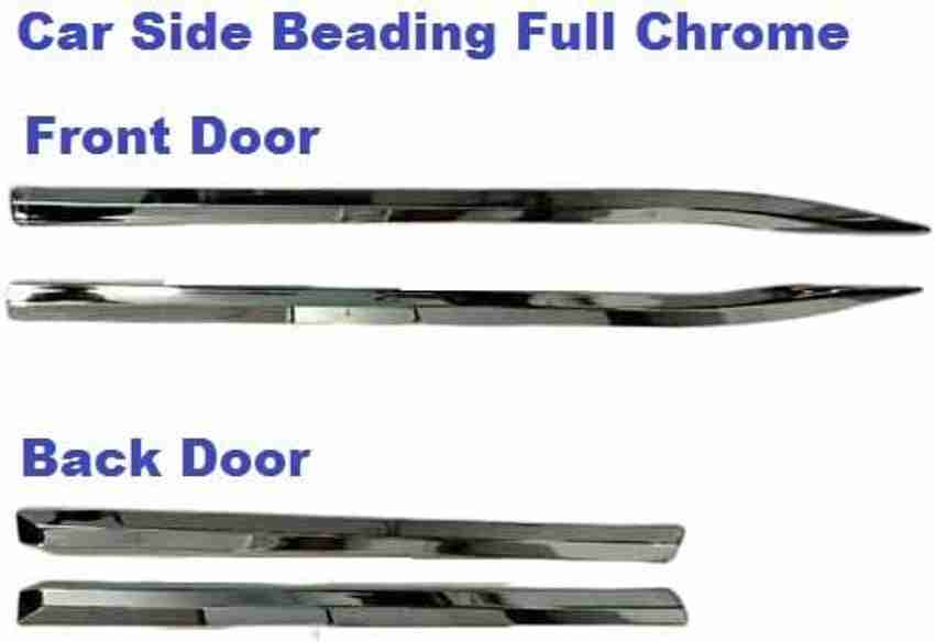 CARSHADE Full Chrome Car Side Beading for Kia Seltos Compatible