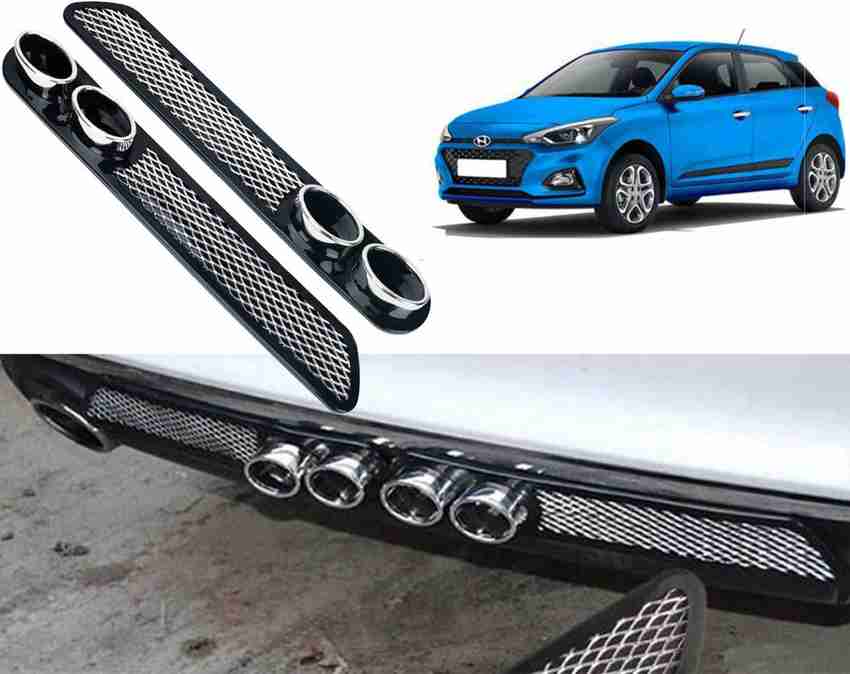 Selifaur Car Rear Dual Tip Bumper Lip Diffuser For I20 Elite 2018