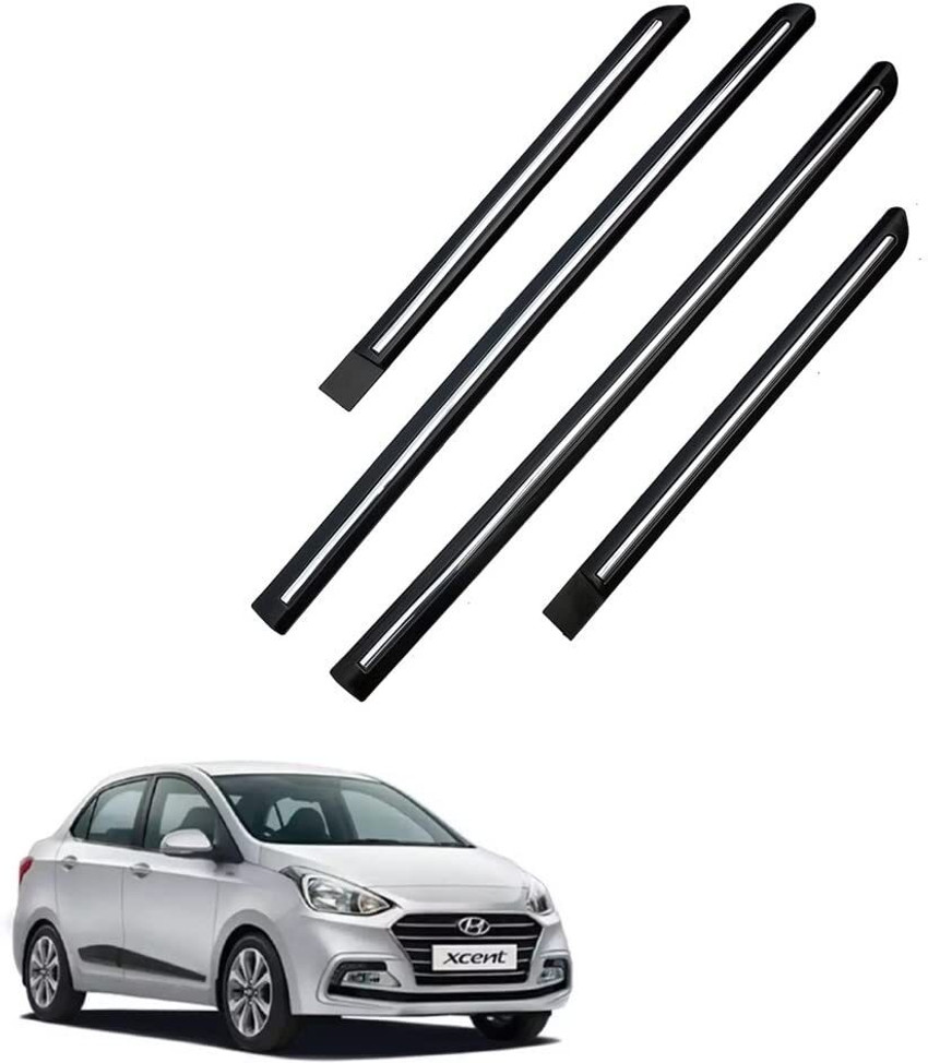 TECHMOZ HYUNDAI XCENT DOOR SIDE BEADING CHROME LINE SET OF 4 Car
