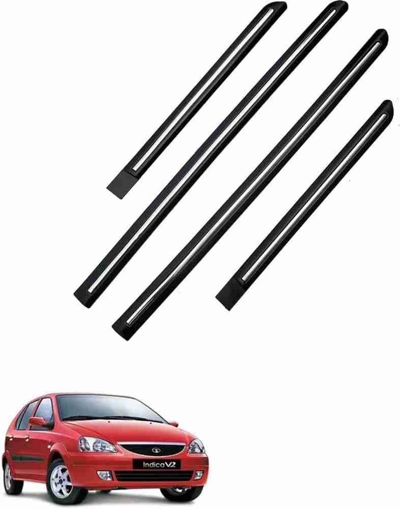TECHMOZ TATA INDICA V2 DOOR SIDE BEADING CHROME LINE SET OF 4 Car