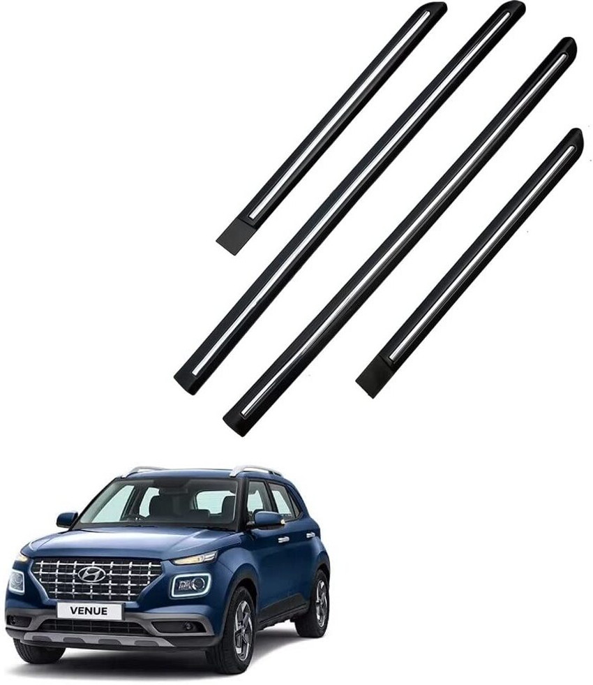TECHMOZ HYUNDAI VENUE DOOR SIDE BEADING CHROME LINE SET OF 4 Car