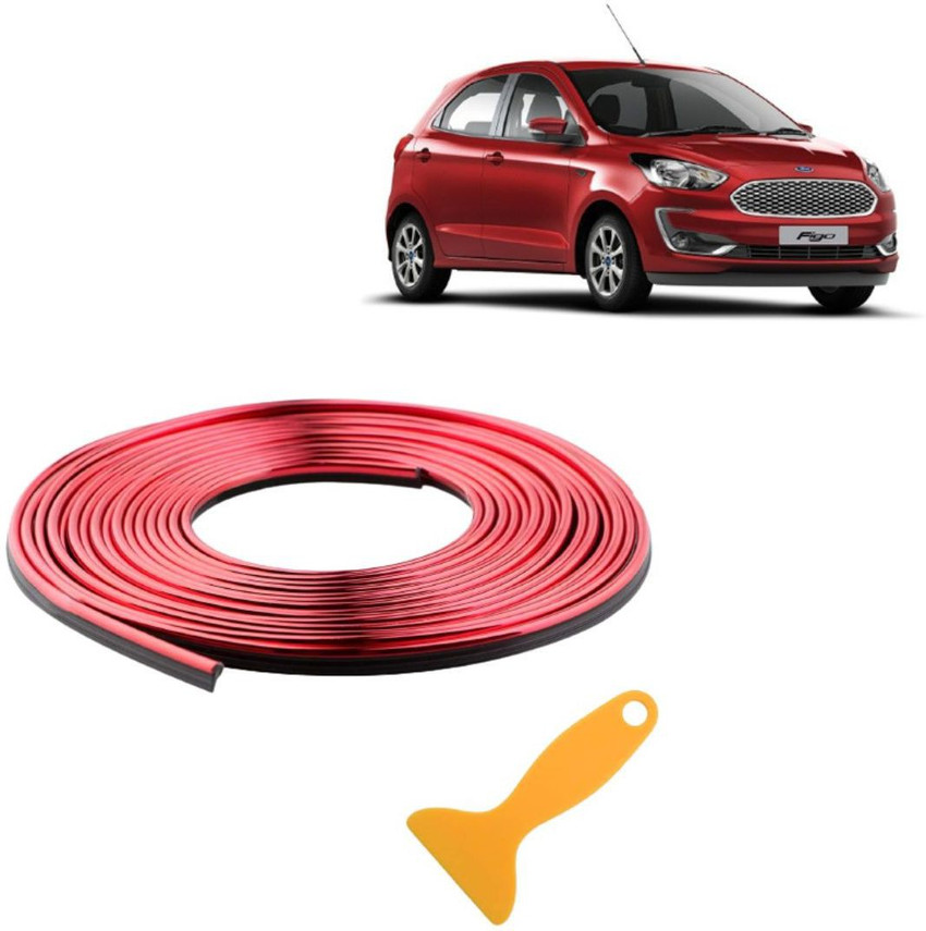 RD Universal Metallic Red Molding Trim StripCar Beading Roll For