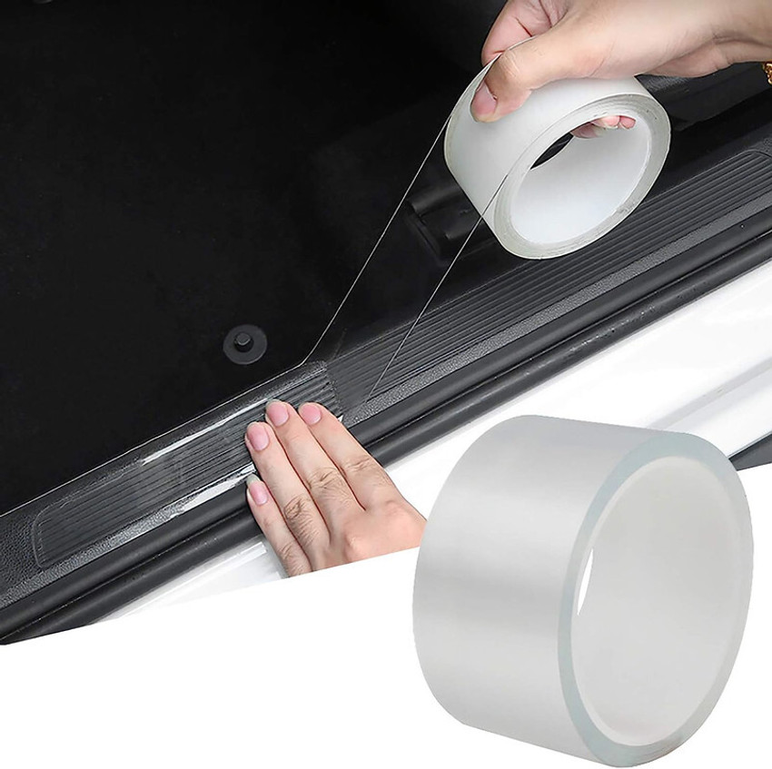 AUTO PEARL Car Door Sill Protector 5D Carbon Fiber Anti Collision