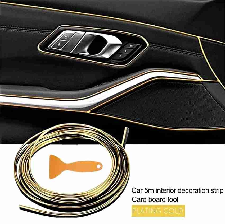 EliteAuto GOLD CHROME CAR INTERIOR BEADING Metallic
