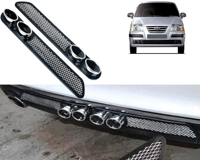 Selifaur Car Rear Dual Tip Bumper Lip Diffuser For Santro Car