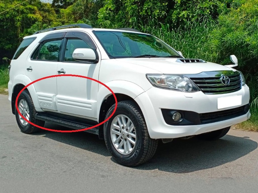 Side online cladding fortuner