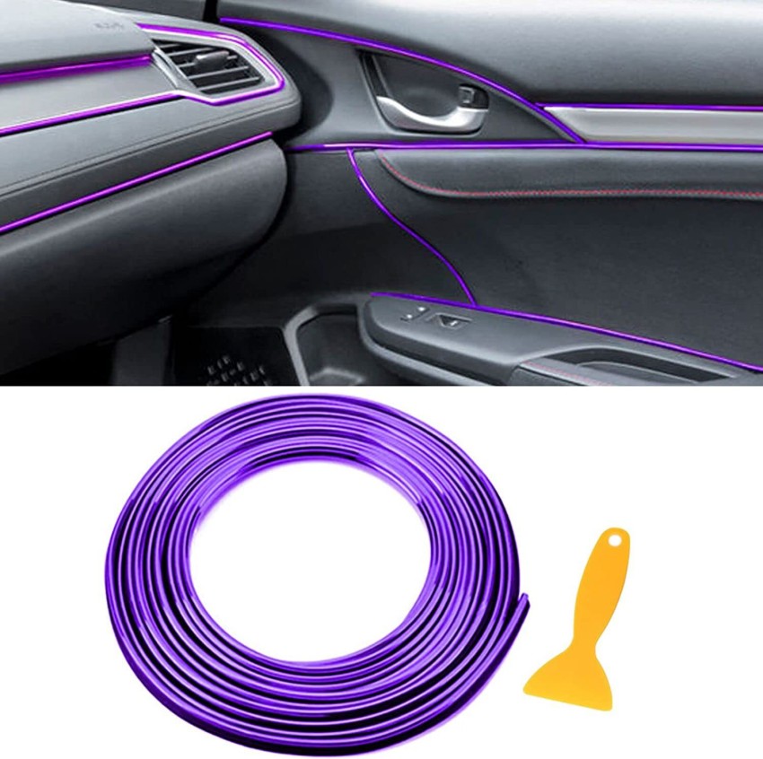 5M Purple Car Auto Grille Interior Exterior Decoration Moulding