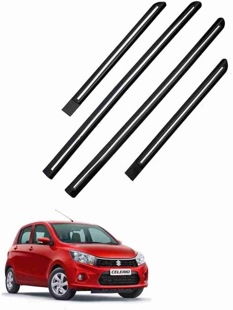 TECHMOZ MARUTI CELERIO DOOR SIDE BEADING CHROME LINE SET OF 4 Car