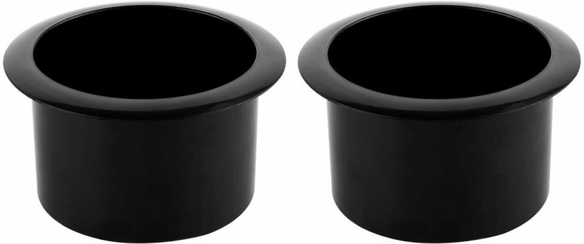 2 Black Plastic Cup Holders Boat RV Car Truck Inserts Universal Size small
