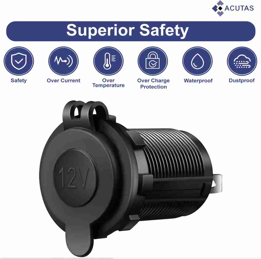 Cigarette lighter socket to outlet plug