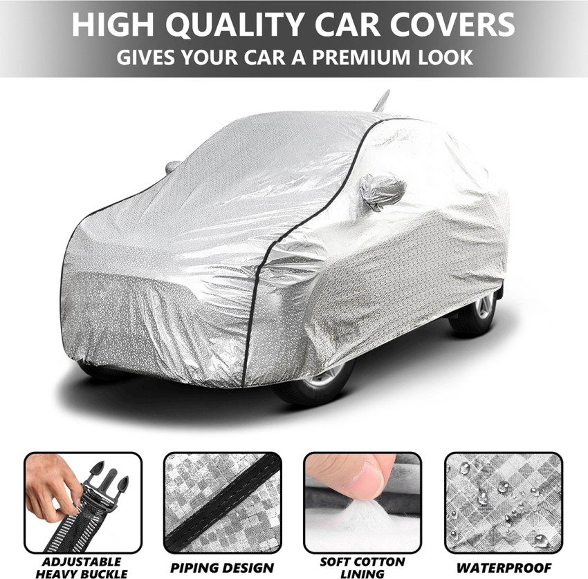 Buy 2x2 Heavy Duty Red Border Car Body Cover for Maruti Suzuki Baleno Online