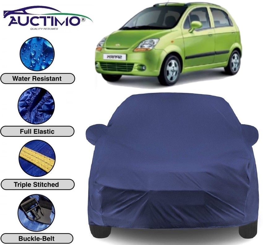 AUCTIMO Car Cover For Chevrolet Spark (With Mirror Pockets) Price