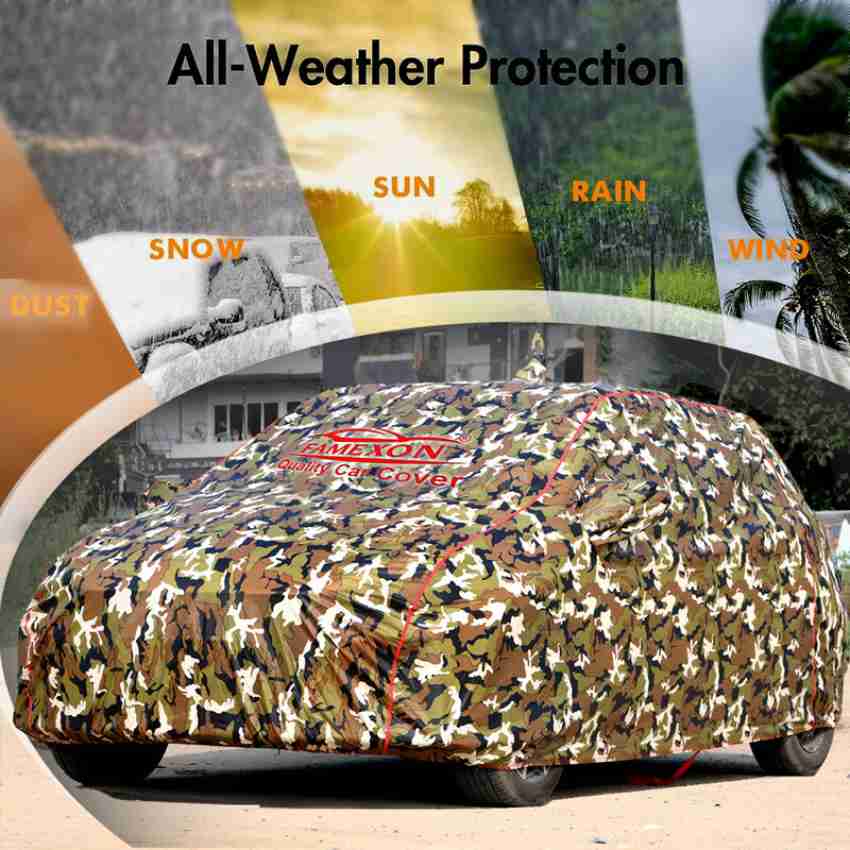 FAMEXON Car Cover For Volkswagen Taigun (Without Mirror Pockets