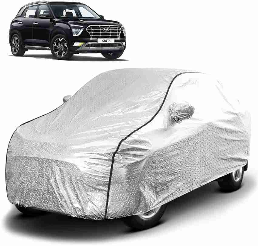 FABTEC Car Cover For Hyundai Creta (With Mirror Pockets) Price in