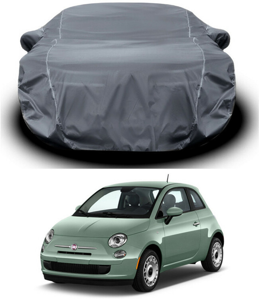 AutoTiger Car Cover For Fiat 500 With Mirror Pockets Price in