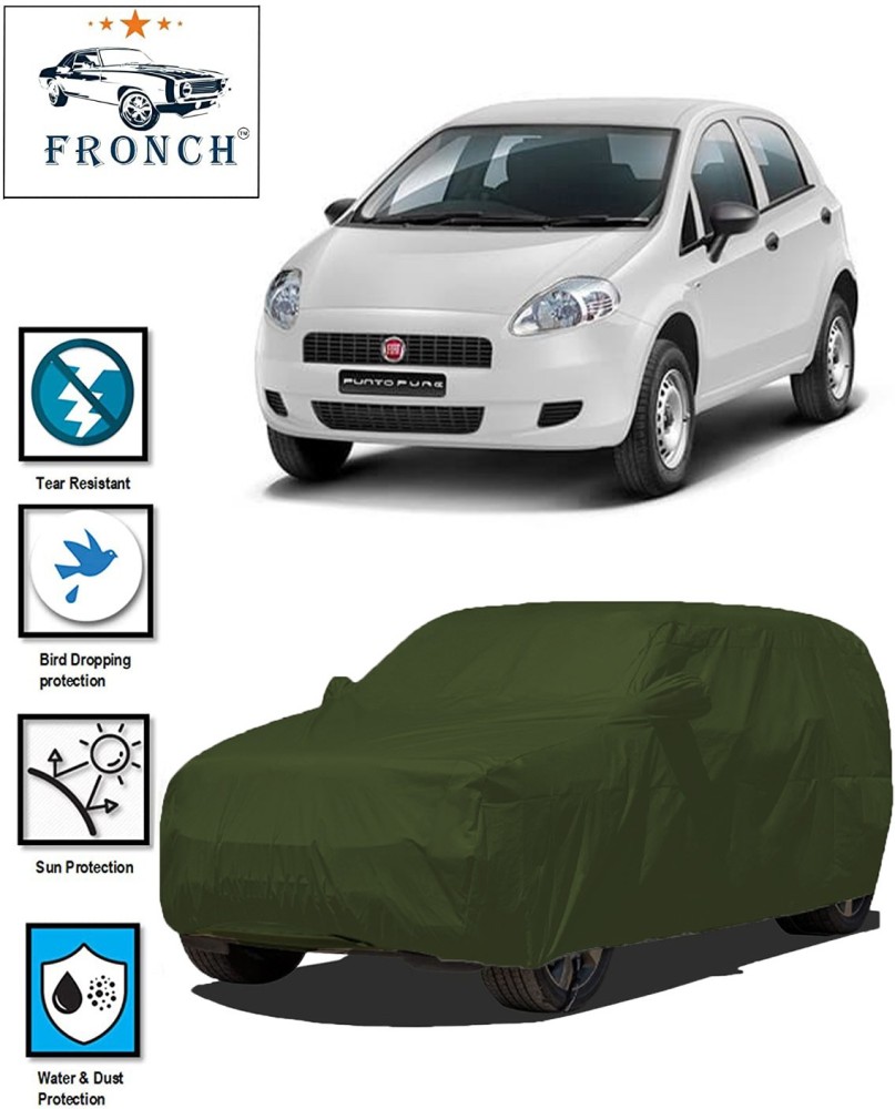 FRONCH Car Cover For Fiat Punto (With Mirror Pockets) Price in
